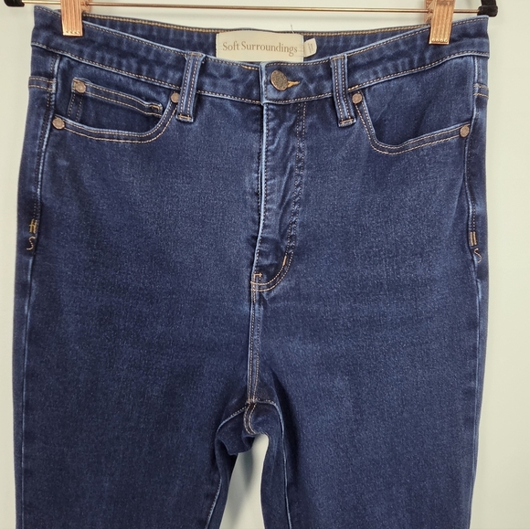 Soft Surroundings Size 12P Dark Wash Blue Jegging Jeans - Picture 5 of 8